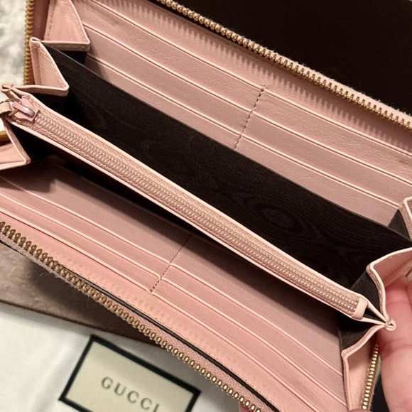 GUCCI Bamboo Zip Around Long Wallet - Picture 6 of 15